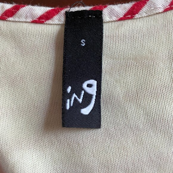 ING Womens Red & White Striped Tank Maxi Dress S Coastal Beach Festival Resort - Picture 4 of 9